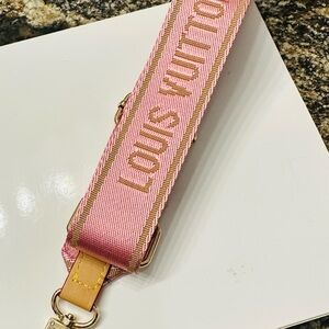 Louis Vuitton Pink and Gold Belt